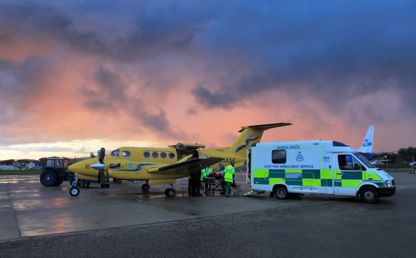 Air ambulance and ambulance