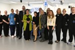 A group shot of Ms Constance, centre left, on her visit to NHS Scotland Academy on 9 Octo 2026 alongside a range of NHS Scotland Academy, NHS Golden Jubilee, and Public Services Delivery Scotland staff.
