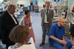 Keith Redpath (Chair), Karen Reid (Chief Executive), Lee Savarrio (Director of Dental) and Dentistry lecturer Richard Boyle